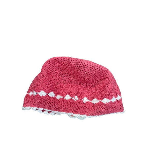 Handmade Floral Detailed Coral Beige Crochet Womens Beanie Hat Cap SKU 9575 - Picture 7 of 11